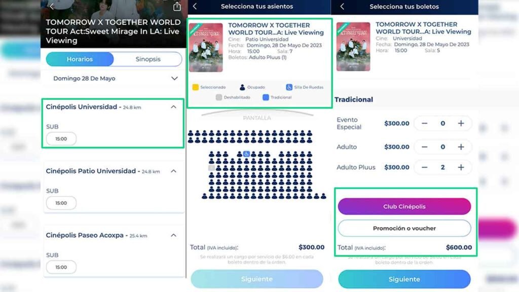 Comprar boletos de TXT en cinépolis