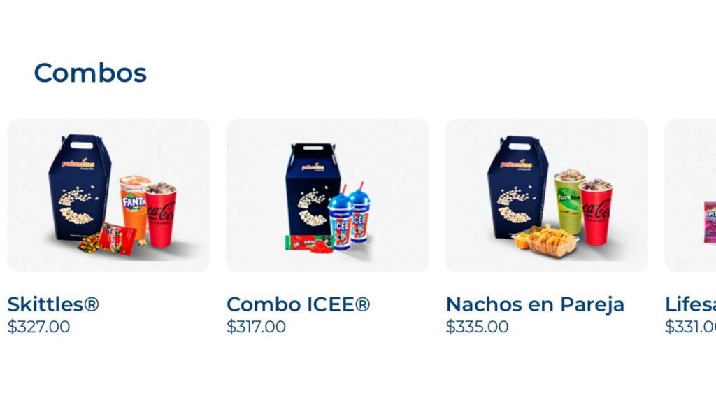 Combos Cinépolis precios 2025: Palomitas y refrescos 1 Combos de Cinépolis en 2025